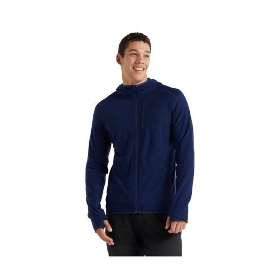 ICEBREAKER - GIACCA CON CAPPUCCIO ZIP DESCENDER UOMO