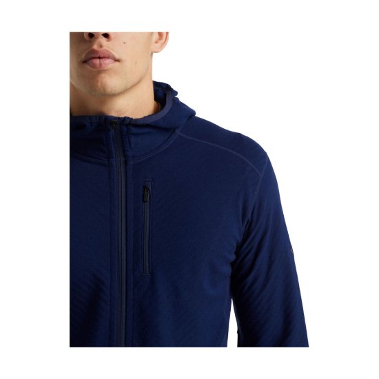 ICEBREAKER - GIACCA CON CAPPUCCIO ZIP DESCENDER UOMO