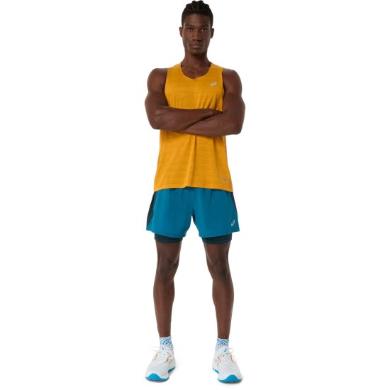 ASICS - PANTALONCINO ROAD 2IN1 5IN UOMO