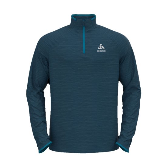 ODLO - STRATO BASE 1/2 ZIP RUN EASY WARM UOMO