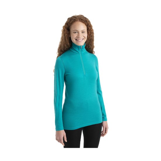 ICEBREAKER - STRATO BASE MERINO 200 OASIS MEZZA-ZIP DONNA