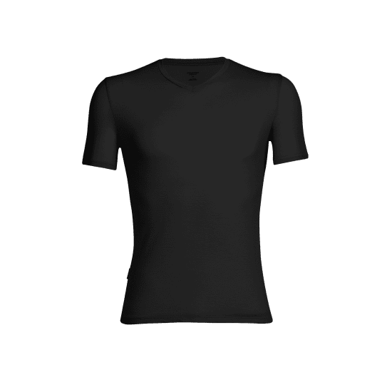 ICEBREAKER - T-SHIRT MANICHE CORTE ANATOMICA SCOLLO A V UOMO