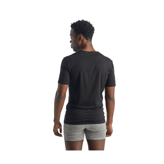 ICEBREAKER - T-SHIRT MANICHE CORTE ANATOMICA SCOLLO A V UOMO