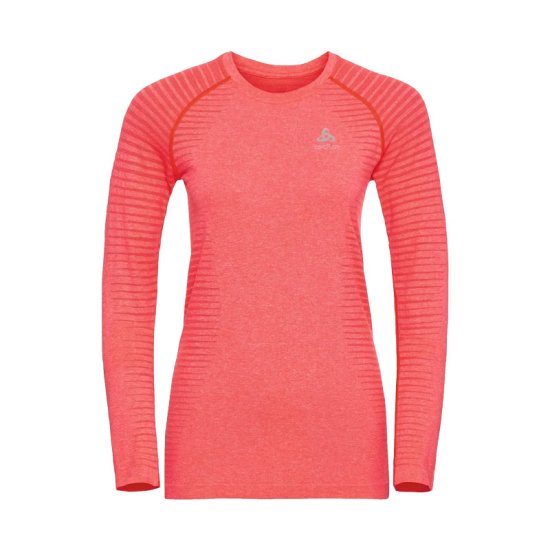 ODLO - T-SHIRT MANICHE LUNGHE ESSENZIALE SENZA CUCITURE DONNA