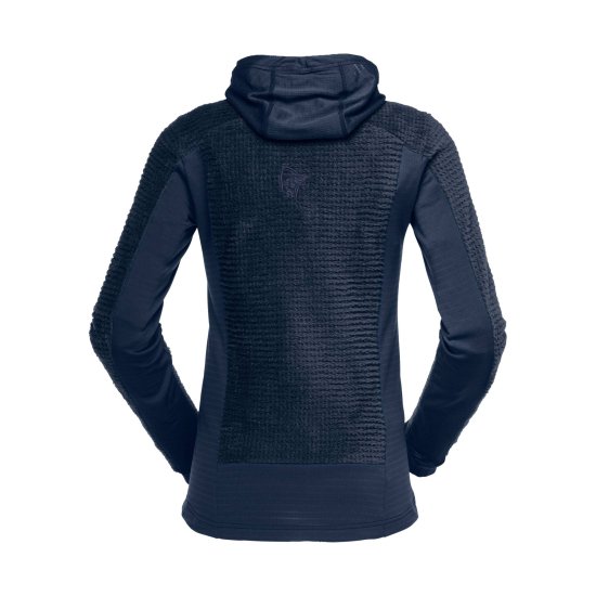 NORRONA - PILE FALKETIND ALPHA 120 ZIP con cappuccio DONNA