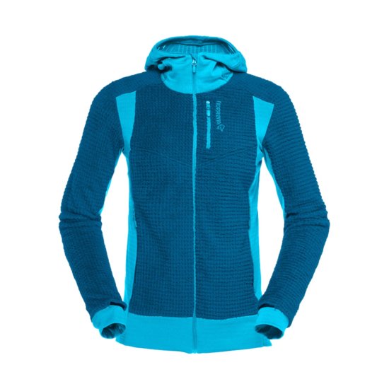 NORRONA - PILE FALKETIND ALPHA 120 ZIP con cappuccio DONNA