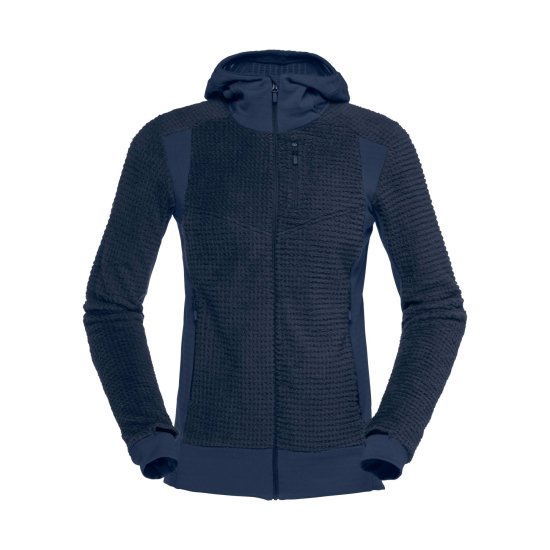 NORRONA - PILE FALKETIND ALPHA 120 ZIP con cappuccio DONNA