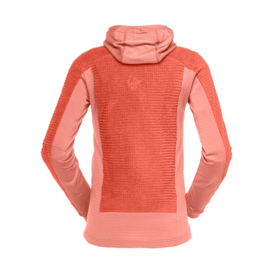 NORRONA - PILE FALKETIND ALPHA 120 ZIP con cappuccio DONNA