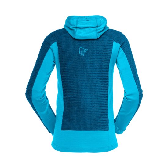 NORRONA - PILE FALKETIND ALPHA 120 ZIP con cappuccio DONNA