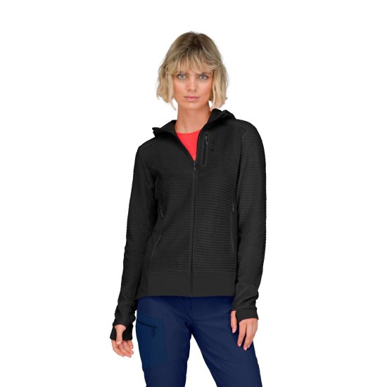 NORRONA - PILE FALKETIND ALPHA 120 ZIP con cappuccio DONNA