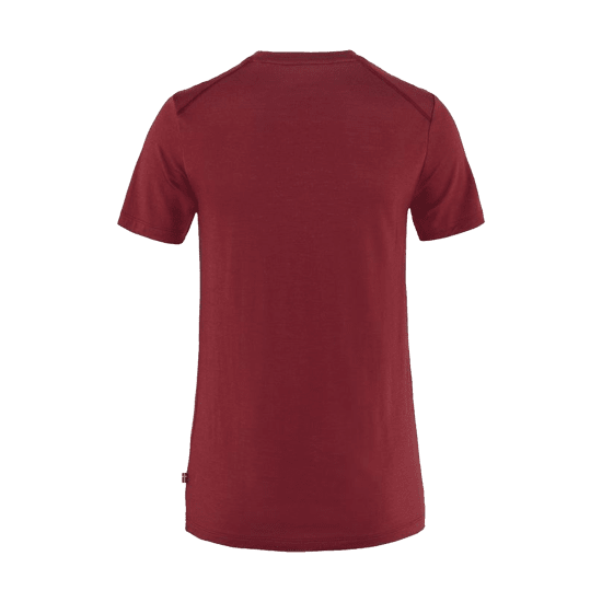 FJALLRAVEN - T-SHIRT MANICHE CORTE ABISKO WOOL DONNA