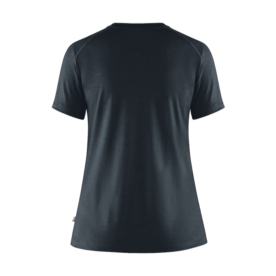 FJALLRAVEN - T-SHIRT MANICHE CORTE ABISKO WOOL DONNA