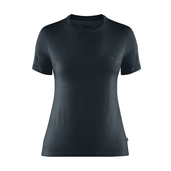 FJALLRAVEN - T-SHIRT MANICHE CORTE ABISKO WOOL DONNA