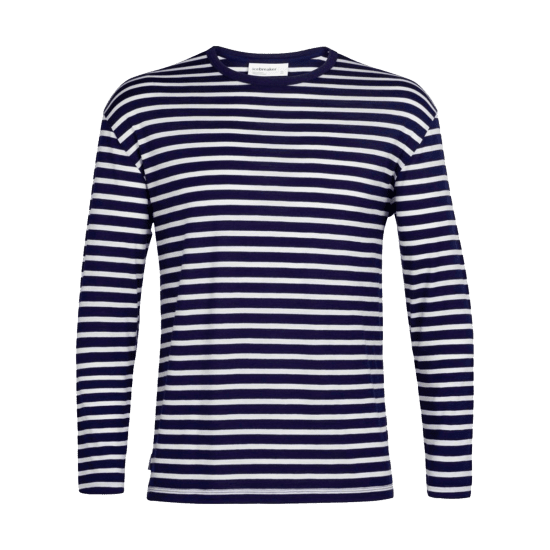 ICEBREAKER - T-SHIRT GRANARY MANICHE LUNGHE STRIPE UOMO