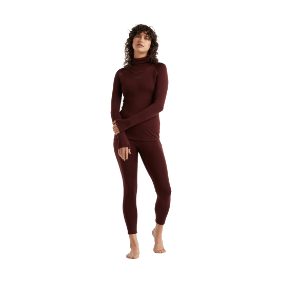 ICEBREAKER - INTIMO TERMICO MERINO COLLO ALTO DONNA