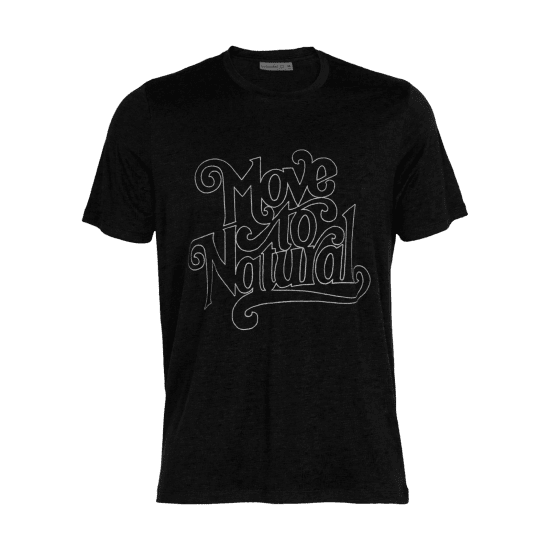 ICEBREAKER - T-SHIRT MERINO TECH LITE II MOVE TO NATURAL UOMO