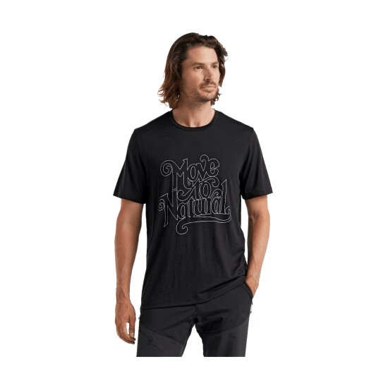 ICEBREAKER - T-SHIRT MERINO TECH LITE II MOVE TO NATURAL UOMO