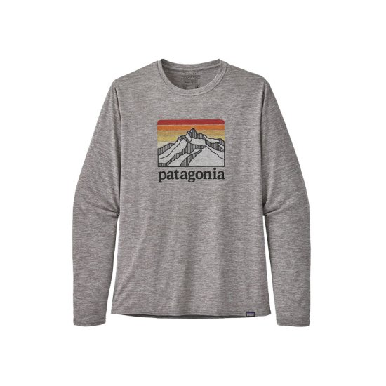 PATAGONIA - T-SHIRT A MANICHE LUNGHE CAP COOL DAILY GRAPHIC MONTAGNA UOMO