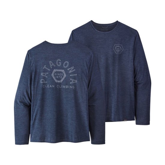 PATAGONIA - T-SHIRT A MANICHE LUNGHE CAP COOL DAILY GRAPHIC MONTAGNA UOMO