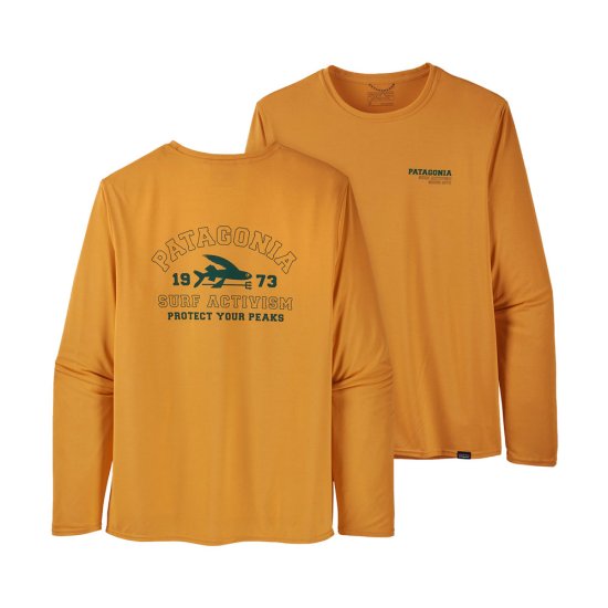 PATAGONIA - T-SHIRT A MANICHE LUNGHE CAP COOL DAILY GRAPHIC MONTAGNA UOMO