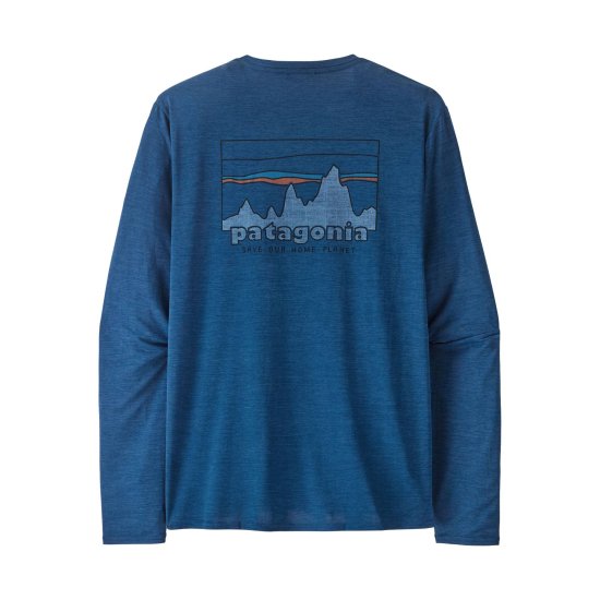 PATAGONIA - T-SHIRT A MANICHE LUNGHE CAP COOL DAILY GRAPHIC MONTAGNA UOMO