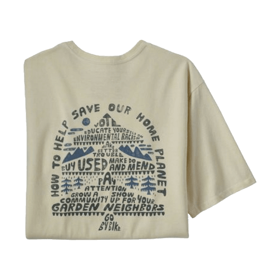 PATAGONIA - T-SHIRT MANICHE CORTE COME SALVARE RESPONSIBILI-T UOMO