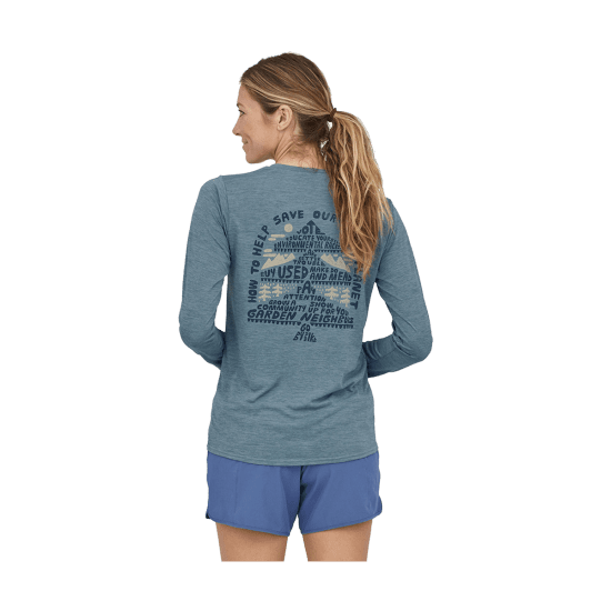 PATAGONIA - T-SHIRT MANICHE LUNGHE CAP COOL DAILY GRAPHIC DONNA