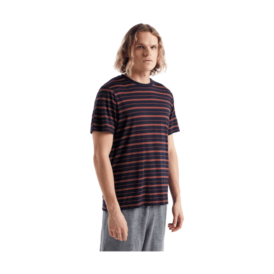 ICEBREAKER - T-SHIRT MERINO WAVE STRIPE UOMO