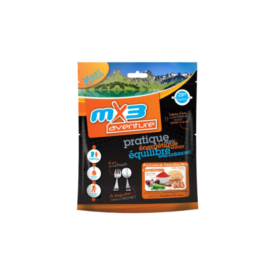 MX3 - NOODLES CINESI AL CURRY ROSSO LIOFILIZZATE