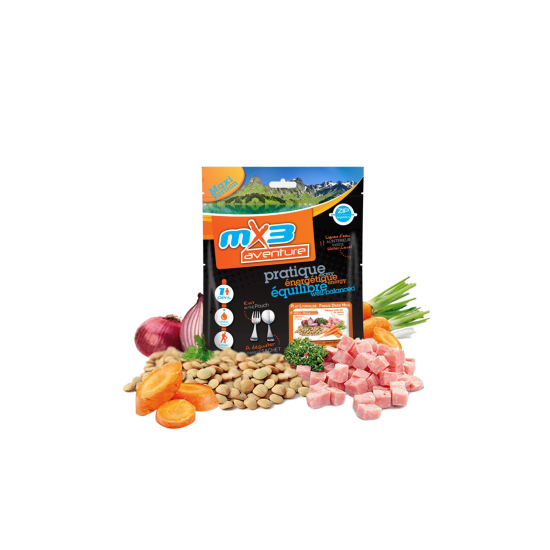 MX3 - LENTICCHIE CON PROSCIUTTO LIOFILIZZATE