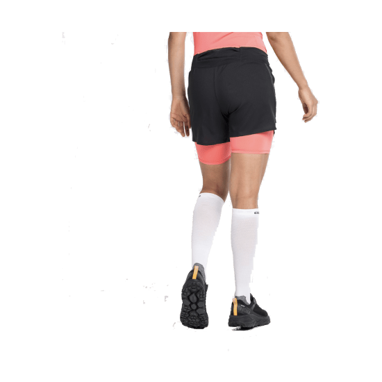 ODLO - Pantaloncini 2 in 1 Axalp Trail 6 da donna