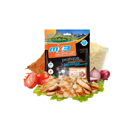 MX3 - POLLO TANDOORI E RISO LIOFILIZZATO