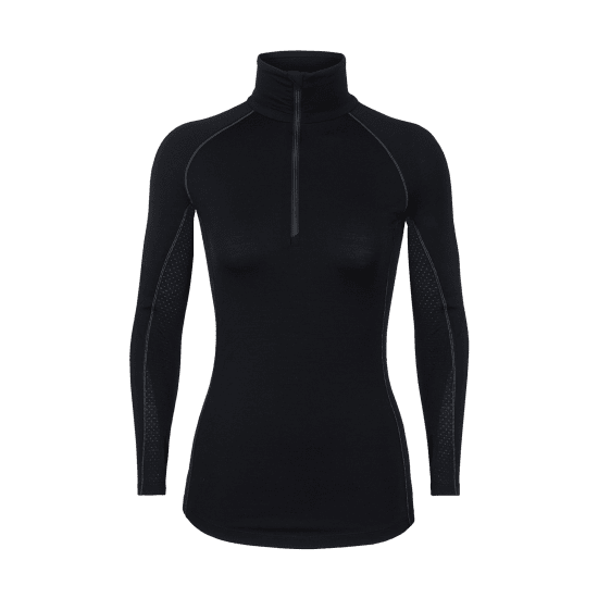ICEBREAKER - MAGLIA INTIMA MERINO 200 ZONE MEZZA ZIP DONNA
