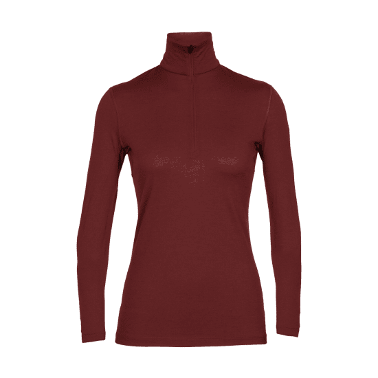 ICEBREAKER - MAGLIA INTIMA MERINO 200 ZONE MEZZA ZIP DONNA