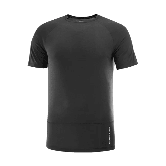 SALOMON - T-SHIRT MANICHE CORTE CROSS RUN UOMO NERO