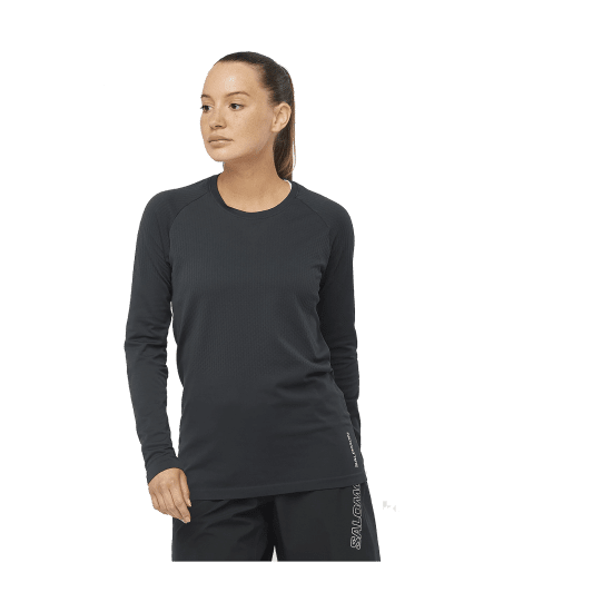 SALOMON - T-SHIRT A MANICHE LUNGHE SENSE OVER SEASON DONNA