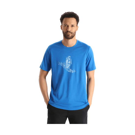 ICEBREAKER - T-SHIRT MERINO TECH LITE II TEE SKIING UOMO