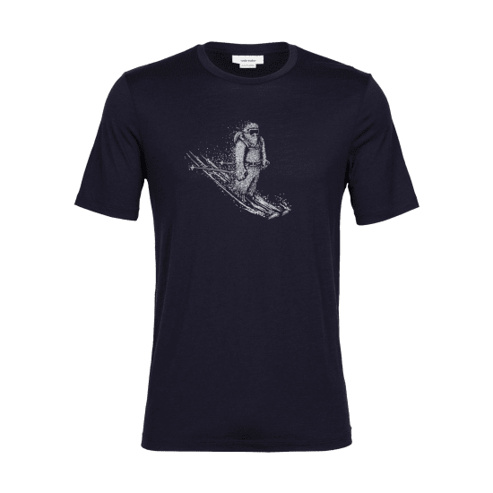 ICEBREAKER - T-SHIRT MERINO TECH LITE II TEE SKIING UOMO