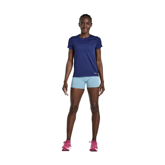 SAUCONY - T-SHIRT MANICHE CORTE STOPWATCH DONNA