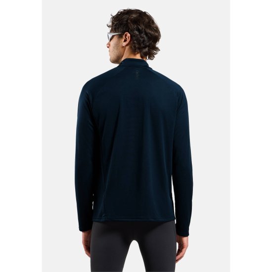 ODLO - T-SHIRT MANICHE LUNGHE 1/2 ZIP ESSENZIALE UOMO