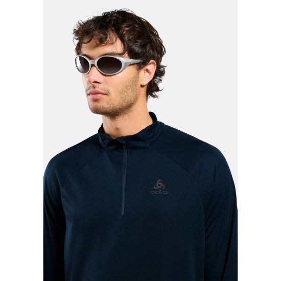ODLO - T-SHIRT MANICHE LUNGHE 1/2 ZIP ESSENZIALE UOMO