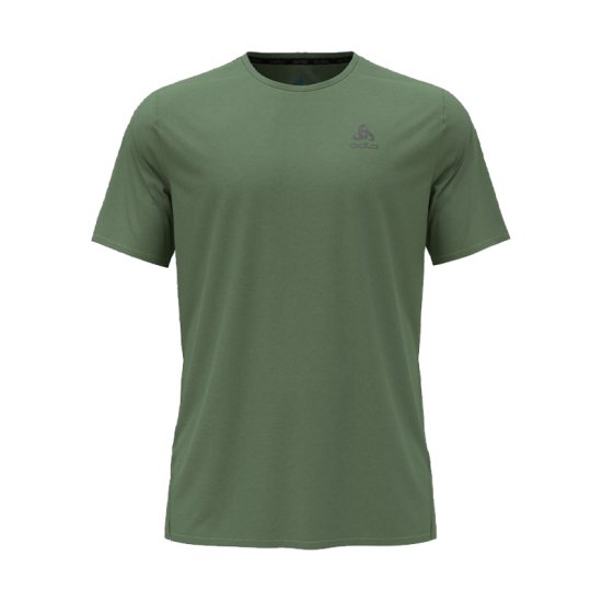ODLO - T-SHIRT MANICHE CORTE ZEROWEIGHT CHILL-TECH UOMO VERDE