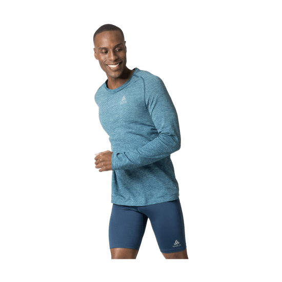 ODLO - T-SHIRT MANICHE LUNGHE ESSENTIAL SEAMLESS UOMO