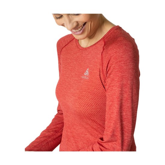 ODLO - T-SHIRT MANICHE LUNGHE ESSENZIALE SEAMLESS DONNA