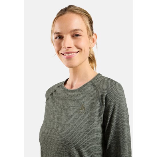 ODLO - T-SHIRT MANICHE LUNGHE ESSENZIALE SEAMLESS DONNA
