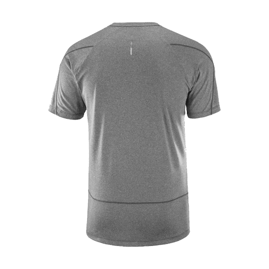 SALOMON - T-SHIRT MANICHE CORTE CROSS RUN UOMO GRIGIO