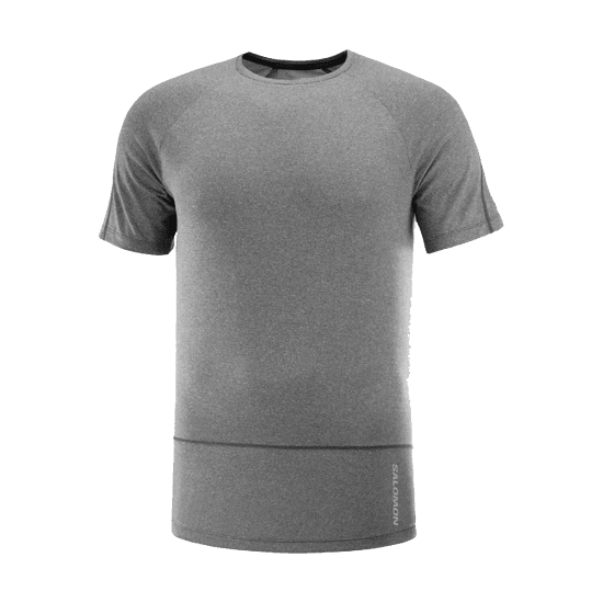 SALOMON - T-SHIRT MANICHE CORTE CROSS RUN UOMO GRIGIO