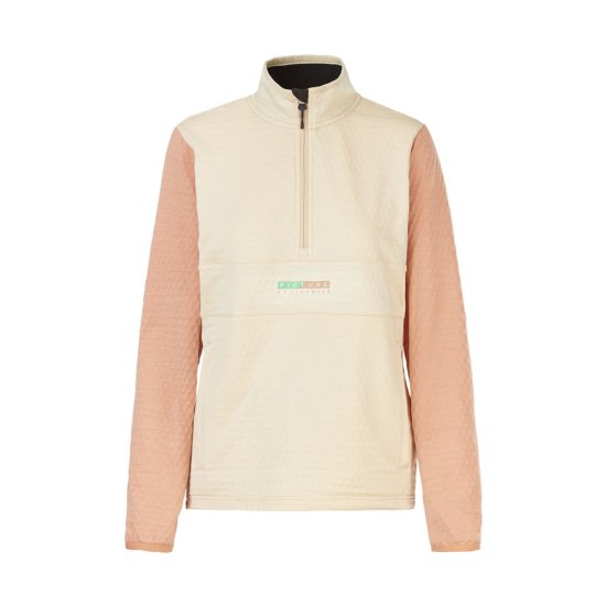 PICTURE - PILE TAHITA 1/2 ZIP GRID DONNA