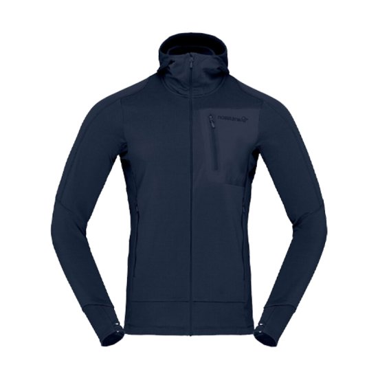 NORRONA - GIACCA CON CAPPUCCIO FALKETIND POWER GRID UOMO