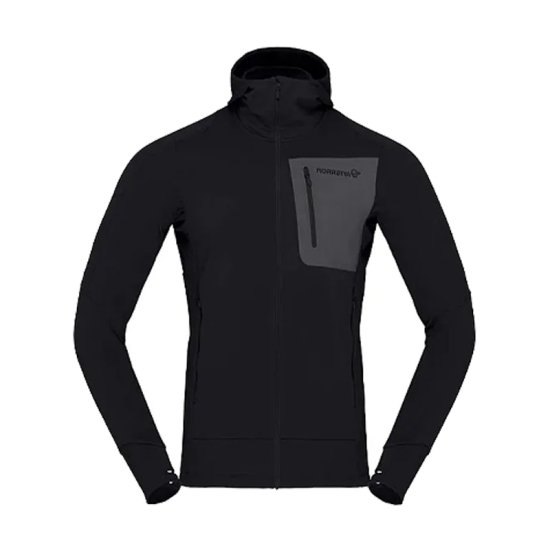 NORRONA - GIACCA CON CAPPUCCIO FALKETIND POWER GRID UOMO